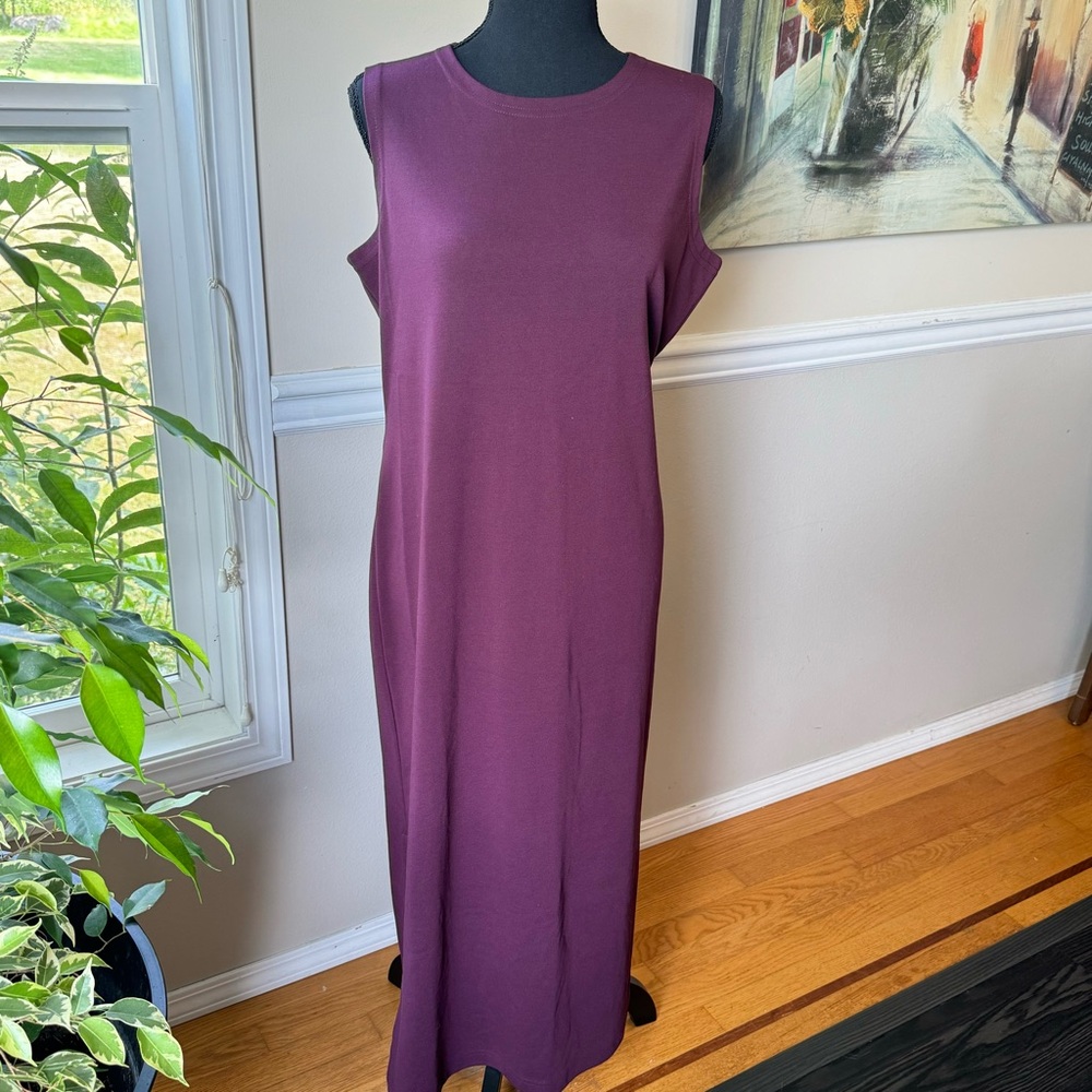 Coldwater Creek Women’s‎ Sleeveless Shift Maxi Purple Dress size PM